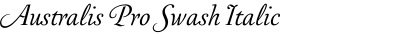 Australis Pro Swash Italic
